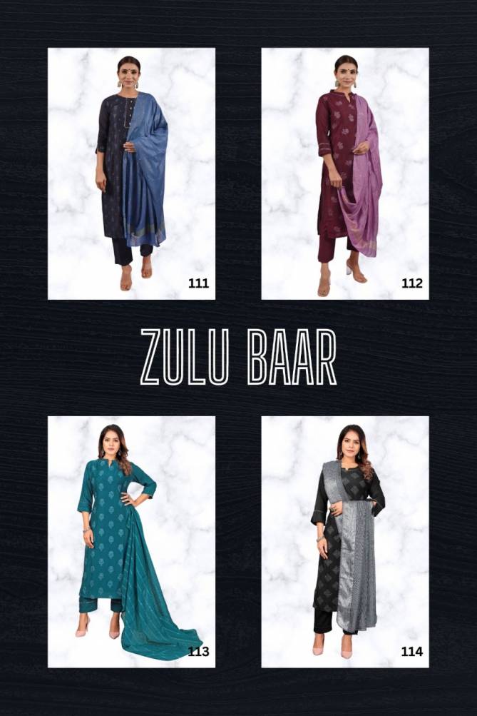 Zulu Baar Fancy Ethnic Wear Wholesale Designer Readymade Suits Catalog